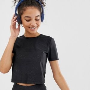 ASOS Sparkly 4505 CROP SHIRT